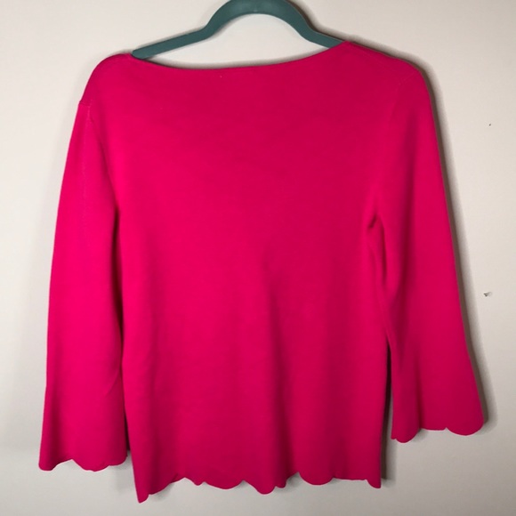 Talbots • Hot Pink Size M Sweater - Picture 2 of 3